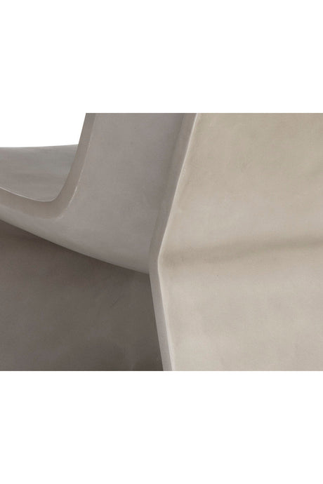 Gray Concrete Indoor/Outdoor Lounge Chair by Splendido Odyssey Accent Chair, alternate view 7