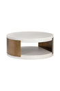 White Ridged Indoor/Outdoor Coffee Table by Splendido Cavette