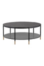 Black Round Indoor/Outdoor Coffee Table by Splendido Zuma