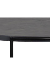 Black Round Indoor/Outdoor Coffee Table by Splendido Zuma, alternate view 4