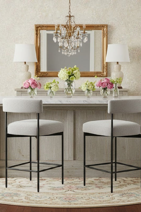 Low Back Fabric Counter Stool by Splendido Seneca, alternate view 2