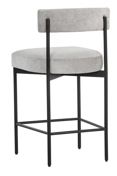 Low Back Fabric Counter Stool by Splendido Seneca, alternate view 4