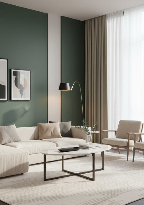 White Oval Marble Coffee Table by Splendido Kiara, alternate view 2