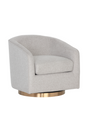 Curved Swivel Lounge Chair by Splendido Hazel Accent Chair