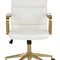 Gold Frame Upholstered Office Chair by Splendido Kleo