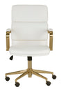 Gold Frame Upholstered Office Chair by Splendido Kleo