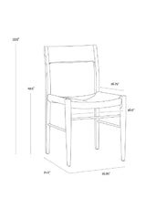 Natural Rope Seat Dining Chairs (2) by Splendido Bondi, alternate view 27