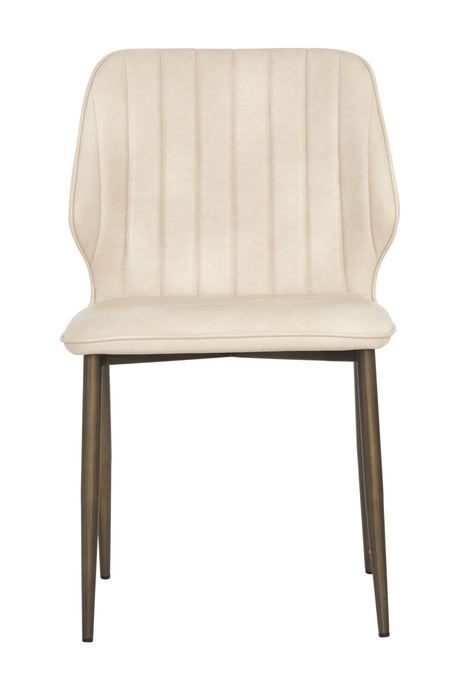 Channeled Leather Look Dining Chairs (2) by Splendido Clinton