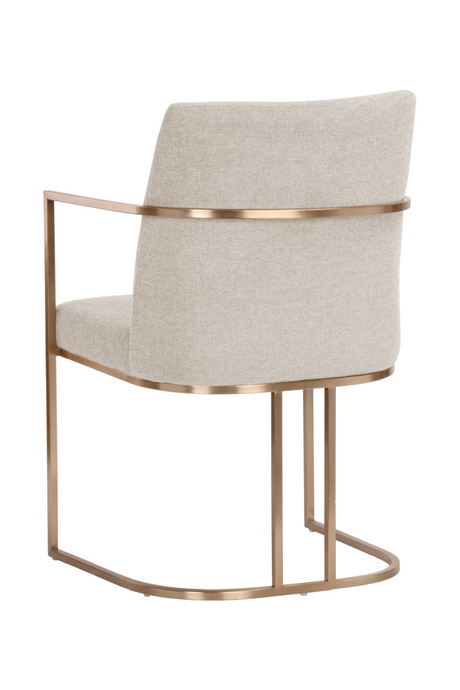 Antique Brass Framed Dining Armchair by Splendido Rayla Dining Chair, alternate view 5