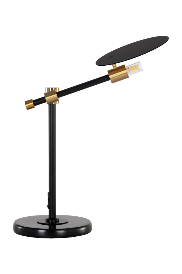 Black Disc Table Lamp by Splendido Neela