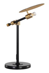 Black Disc Table Lamp by Splendido Neela, alternate view 4