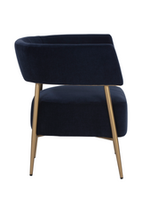 Antique Brass Legs Lounge Chair by Splendido Maestro Accent Chair, alternate view 23