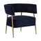 Antique Brass Legs Lounge Chair by Splendido Maestro Accent Chair, alternate view 20