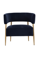 Antique Brass Legs Lounge Chair by Splendido Maestro Accent Chair, alternate view 22