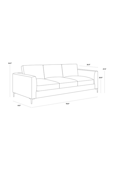 Fabric Sofa with Reversible Cushions by Splendido Byward, alternate view 15