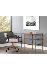 Glass 2-Shelf Desk by Splendido Bruna, alternate view 8