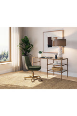 Glass 2-Shelf Desk by Splendido Bruna, alternate view 10