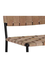 Weaved Suede Leather Counter Stool by Splendido Omari, alternate view 5