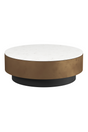 Round White Marble Coffee Table by Splendido Zelda