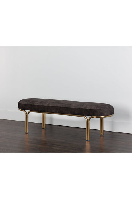 Oval Upholstered Bench by Splendido Gwen, alternate view 11