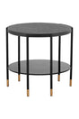 Black 2-Layer Indoor/Outdoor Side Table by Splendido Zuma