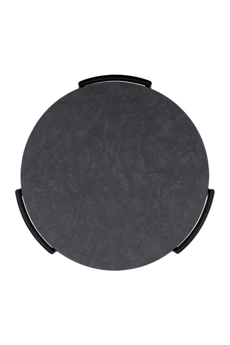 Black 2-Layer Indoor/Outdoor Side Table by Splendido Zuma, alternate view 4
