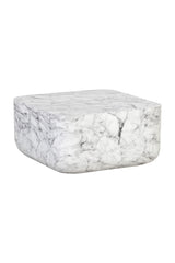 Square Marble-Inspired Coffee Table by Splendido Strut