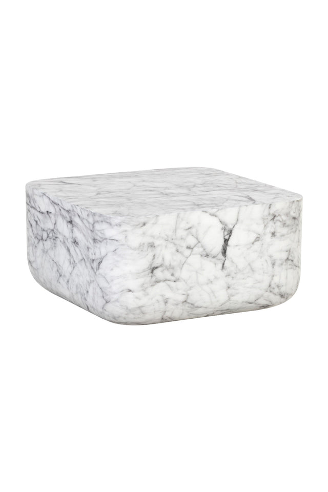 Square Marble-Inspired Coffee Table by Splendido Strut