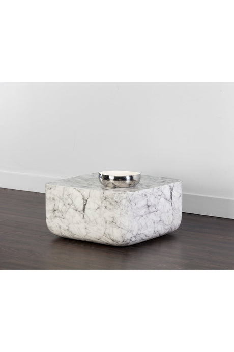 Square Marble-Inspired Coffee Table by Splendido Strut, alternate view 5