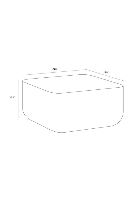 Square Marble-Inspired Coffee Table by Splendido Strut, alternate view 14