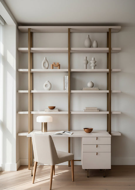 Cream Wooden 3-Drawer Desk by Splendido Celine, alternate view 2