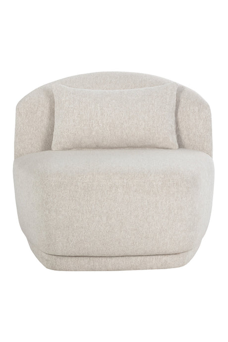 Armless Swivel Lounge Chair by Splendido Soraya Accent Chair, alternate view 3