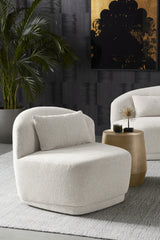 Armless Swivel Lounge Chair by Splendido Soraya Accent Chair, alternate view 2