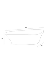 White Freeform Coffee Table by Splendido Dali, alternate view 7