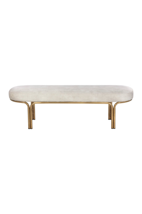 Oval Upholstered Bench by Splendido Gwen