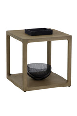 Solid Oak Square Side Table by Splendido Doncaster, alternate view 3