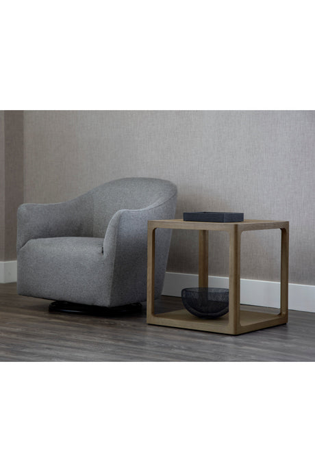 Solid Oak Square Side Table by Splendido Doncaster, alternate view 5