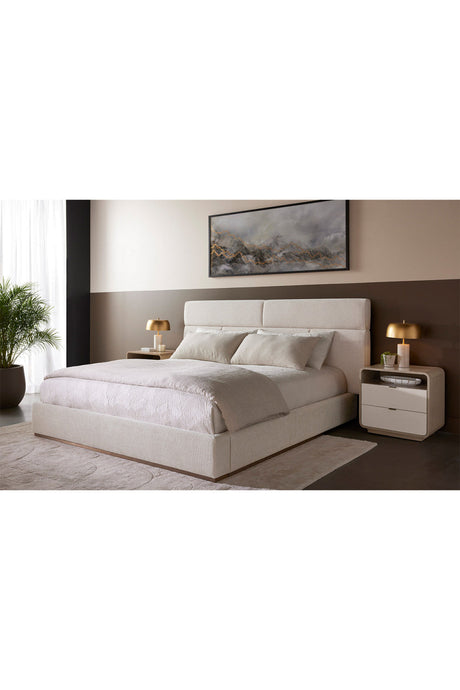 Cream Acacia 2-Drawer Nightstand by Splendido Kayden, alternate view 11