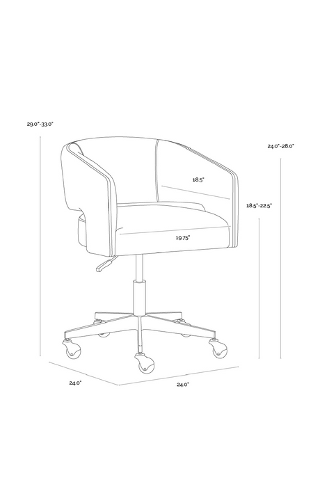 Cutout Back Office Chair by Splendido Claren Accent Chair, alternate view 22