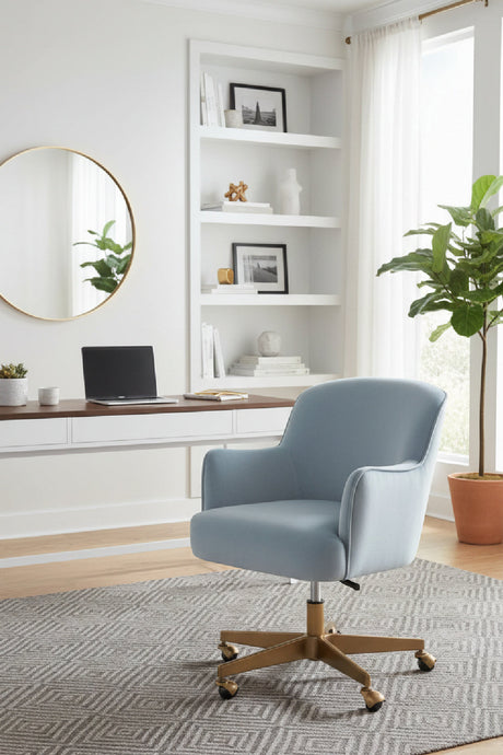 Boucle Swivel Office Chair by Splendido Karina, alternate view 16