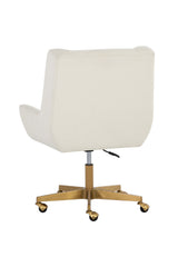 White Upholstered Office Chair by Splendido Mirian, alternate view 4