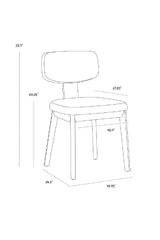 Cream Fabric Dining Chairs (2) by Splendido Rickett, alternate view 22