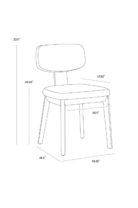 Cream Fabric Dining Chairs (2) by Splendido Rickett, alternate view 22