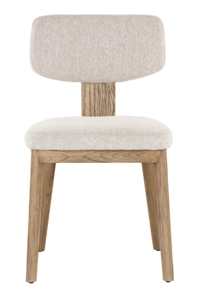 Cream Fabric Dining Chairs (2) by Splendido Rickett