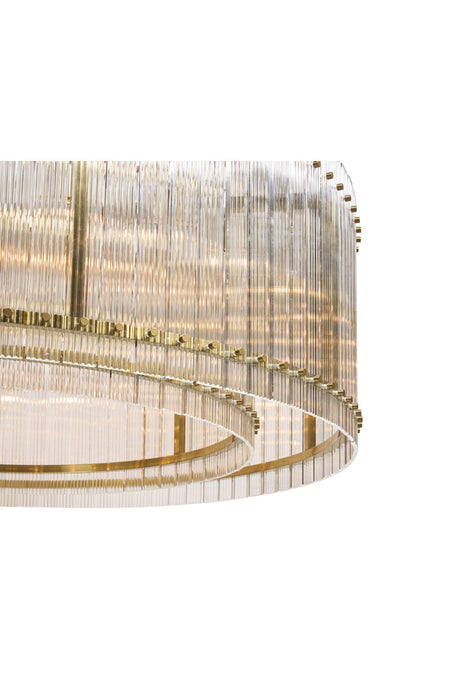 Clear Fluted Glass Chandelier L by Splendido Kore, alternate view 7