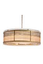 Clear Fluted Glass Chandelier L by Splendido Kore