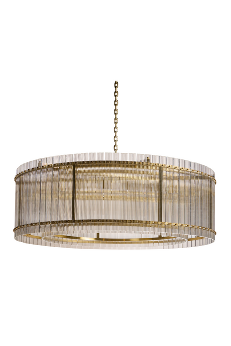 Clear Fluted Glass Chandelier L by Splendido Kore, alternate view 3
