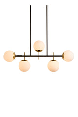Frosted Glass Spheres Chandelier by Splendido Keiley