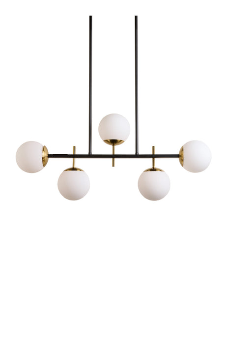 Frosted Glass Spheres Chandelier by Splendido Keiley, alternate view 3