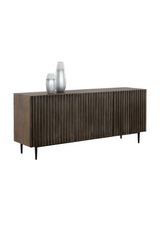 Taupe Fluted Wood Sideboard by Splendido Carlin, alternate view 9